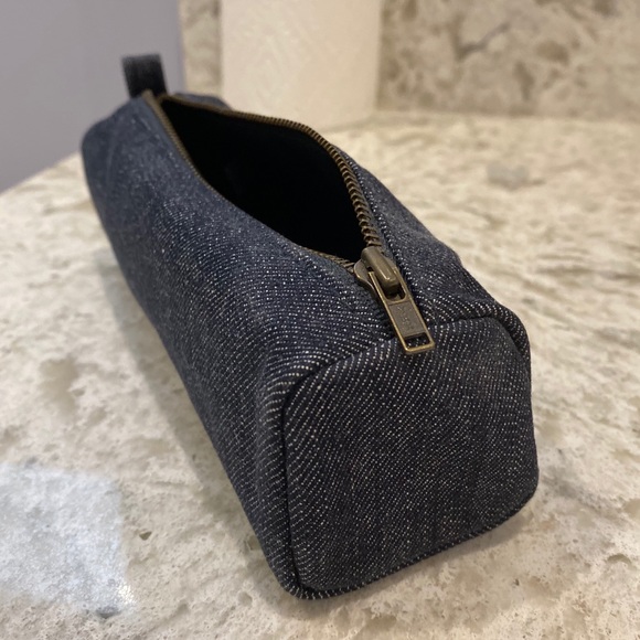 2/$10 Muji Pencil Case Denim Blue - Picture 2 of 3